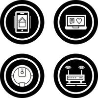 Smart Phone and Chat and Laptop Icon vector