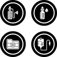 Oxygen and Dropper Icon vector