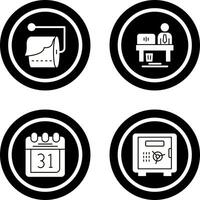 Tissue Roll and Worker Icon vector