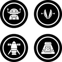 robot and playload Icon vector