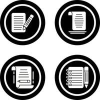 checklist and document Icon vector