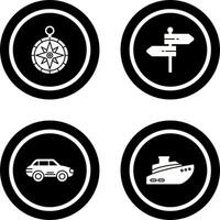 Compass and Direction Icon vector