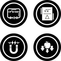 Electrical Circuit and Formula Icon vector