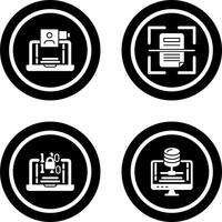 Call and Scan Icon vector