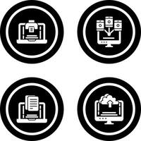 Print and Computer Icon vector