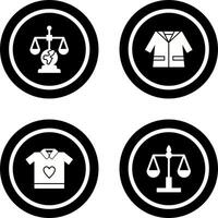 International Law and Suit Icon vector