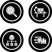 Search and Workspace Icon vector