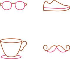 Sunglasses and Shoe Icon vector