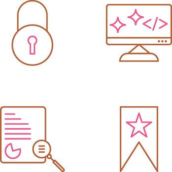 Closed Access and Clean Code Icon vector