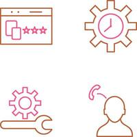 Website Promotion and Time Optimization Icon vector
