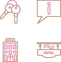 keys and information Icon vector