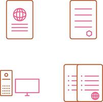 global report and reports Icon vector