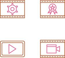 Web Optimization and Web Award Icon vector