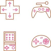 Direction Key and Gaming Control Icon vector