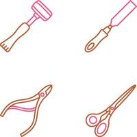 Sledgehmmer and Chisel Icon vector