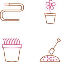 Water Pipe and Lower Pot Icon vector