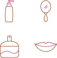 Cosmetic Product and Mirror Icon vector