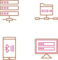 Server and Network Icon vector