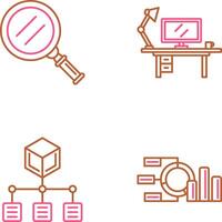 Search and Workspace Icon vector