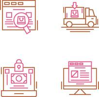 Search and Free delivery Icon vector