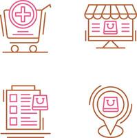 Add to Cart and Online Shopping Icon vector