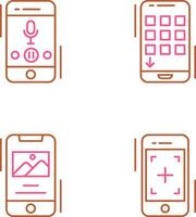 Voice Record and Device Icon vector