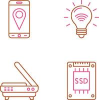 Gps and Smart Energy Icon vector