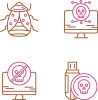 Bug and Virus Icon vector