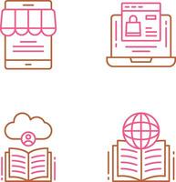 Online Store and Online Shopping Icon vector