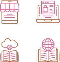 Online Store and Online Shopping Icon vector