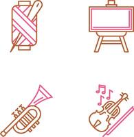 Needle and Easel Icon vector