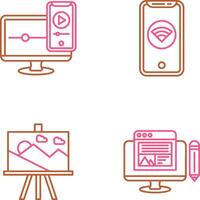 WIFI and Responsive Icon vector