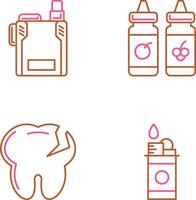 Vape and Vape Liquid Icon vector