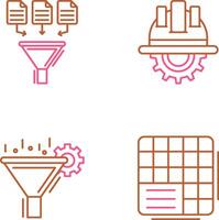 Data Collection and Engineering Icon vector