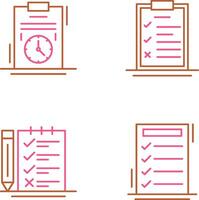 Time Management and Checklist Icon vector