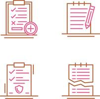 Medical Examination List and Check Up List Icon vector