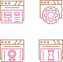 Dashboard and Browser Icon vector