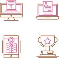 Quiz and Registration Icon vector