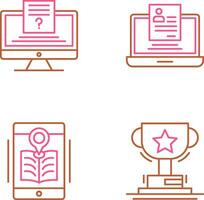 Quiz and Registration Icon vector