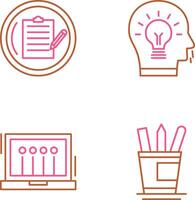 Contract and Idea Icon vector