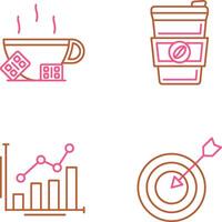 Hot Chocolate and Coffee Icon vector