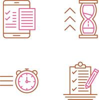 Check List and Quick Response Icon vector