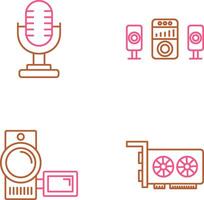 Microphone and Sound System Icon vector