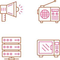 Megaphone and Radio Icon vector