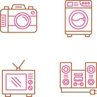 Digital Camera and Washing Icon vector