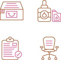 File Cabinet and Ink Cartridge Icon vector