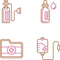 Oxygen and Dropper Icon vector