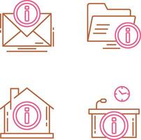 e mail and folder Icon vector