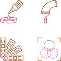 dropper and paint Icon vector