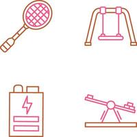 Racket and Swing Icon vector